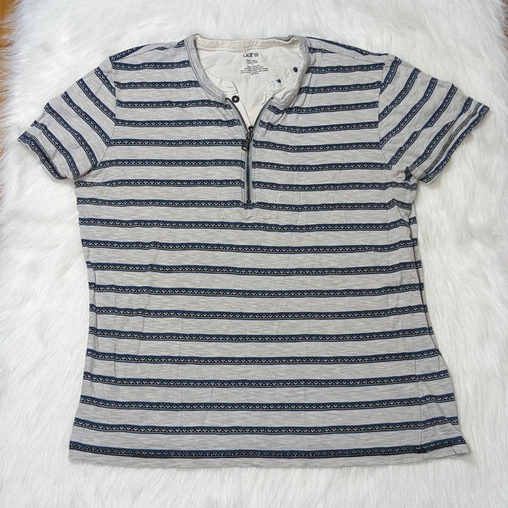 100% Cotton Bar III 1/4 Zip T-Shirt L